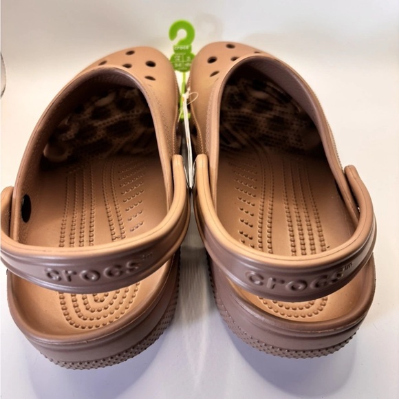 CROCS Classic Clogs with Strap NWT M7/W9 - Latte Brown - Picture 5 of 8